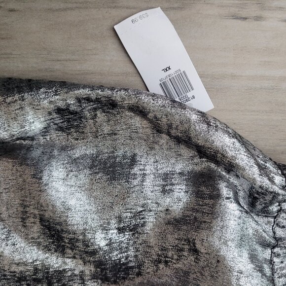 Old Navy Silver Formal skirt NWT Elastic waist size XXL - Picture 7 of 8